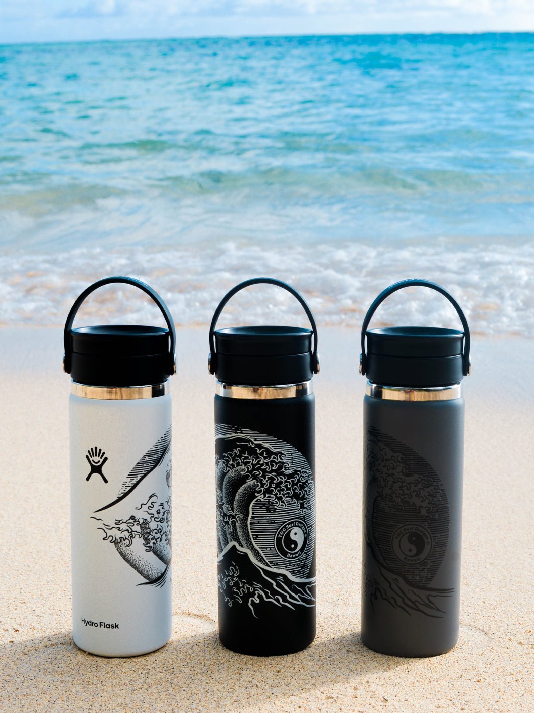 T&C Surf Designs T&C Surf 20 oz Stoked Hokusai Hydro Flask, 