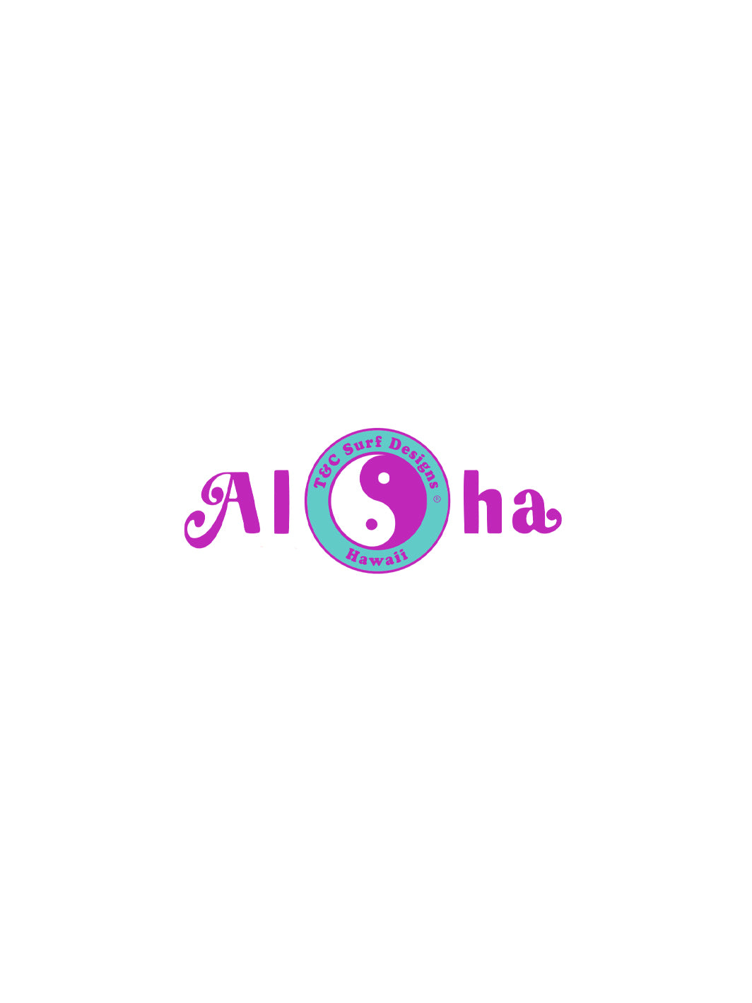 T&C Surf Designs T&C Surf Aloha Vibes Sticker, Pink