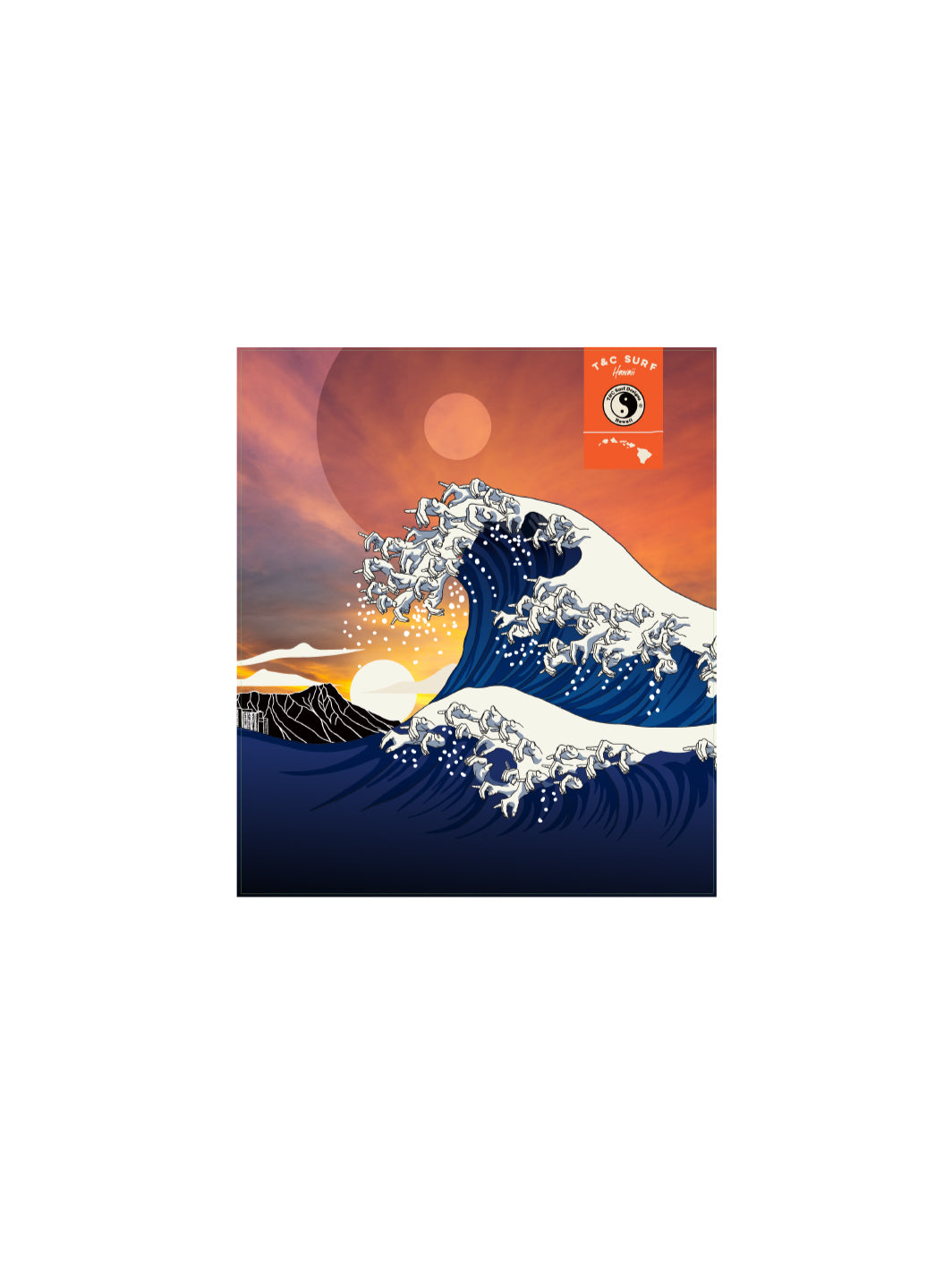T&C Surf Designs T&C Surf Shakasai Sticker, One