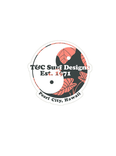 T&C Surf Designs T&C Surf Native Logo Sticker, Pink - Taro