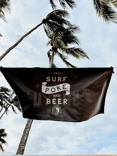 T&C Surf Designs T&C Surf Poke Central Microfiber Towel, 