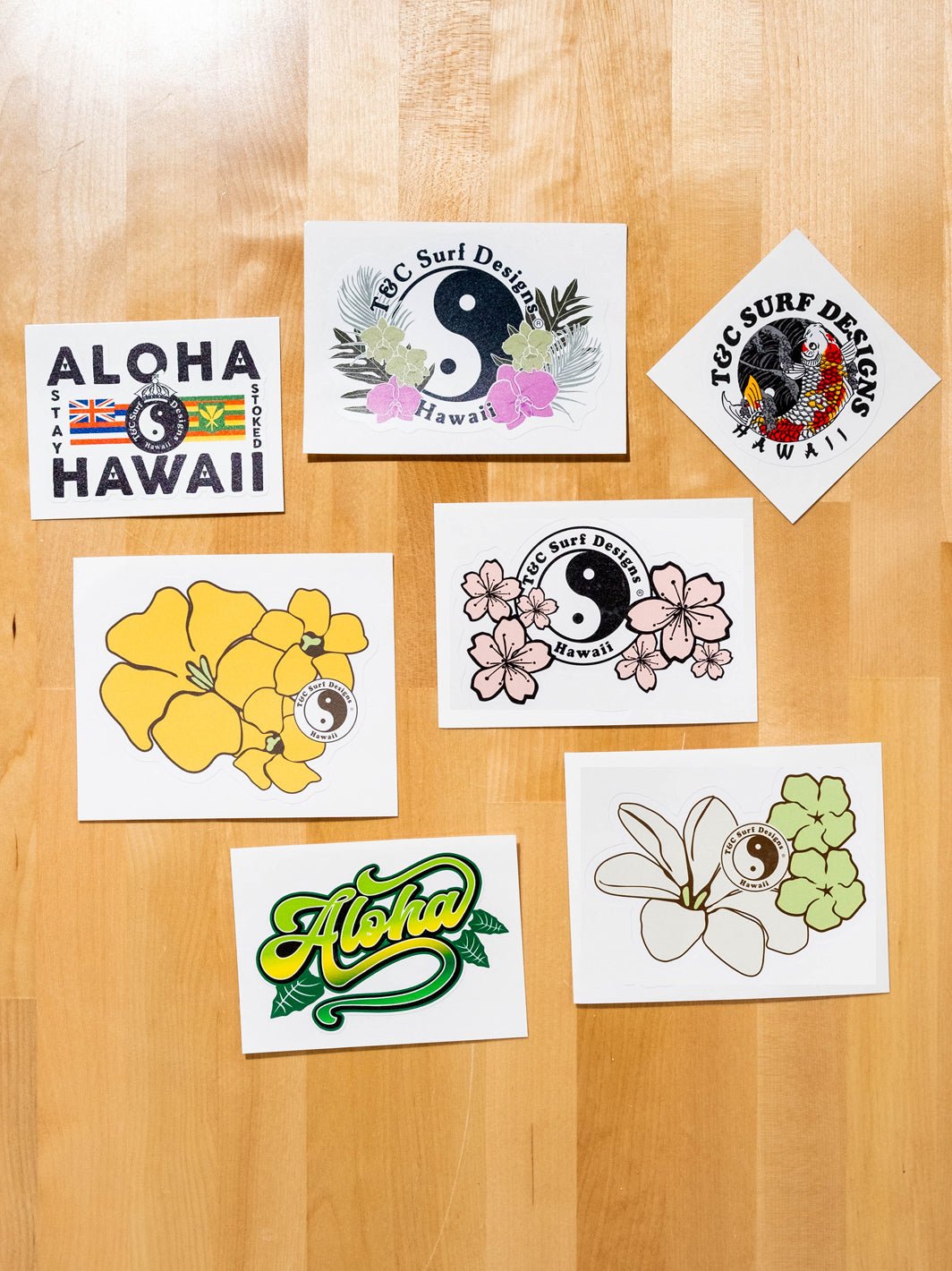 T&C Surf Designs T&C Surf Pua Onaona Sticker, 