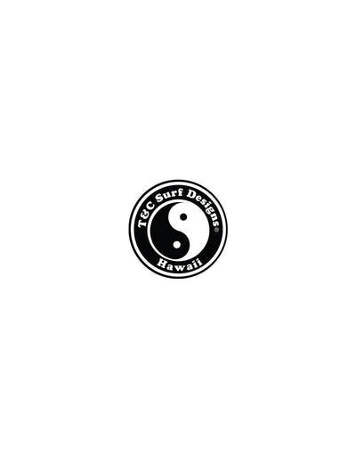 T&C Surf Designs T&C Surf 2" Standard Logo Decal Sticker, Black