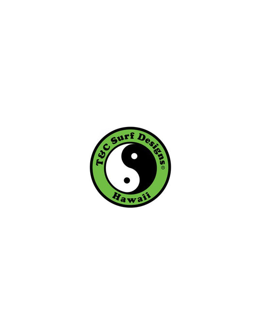 T&C Surf Designs T&C Surf 2" Standard Logo Decal Sticker, Green