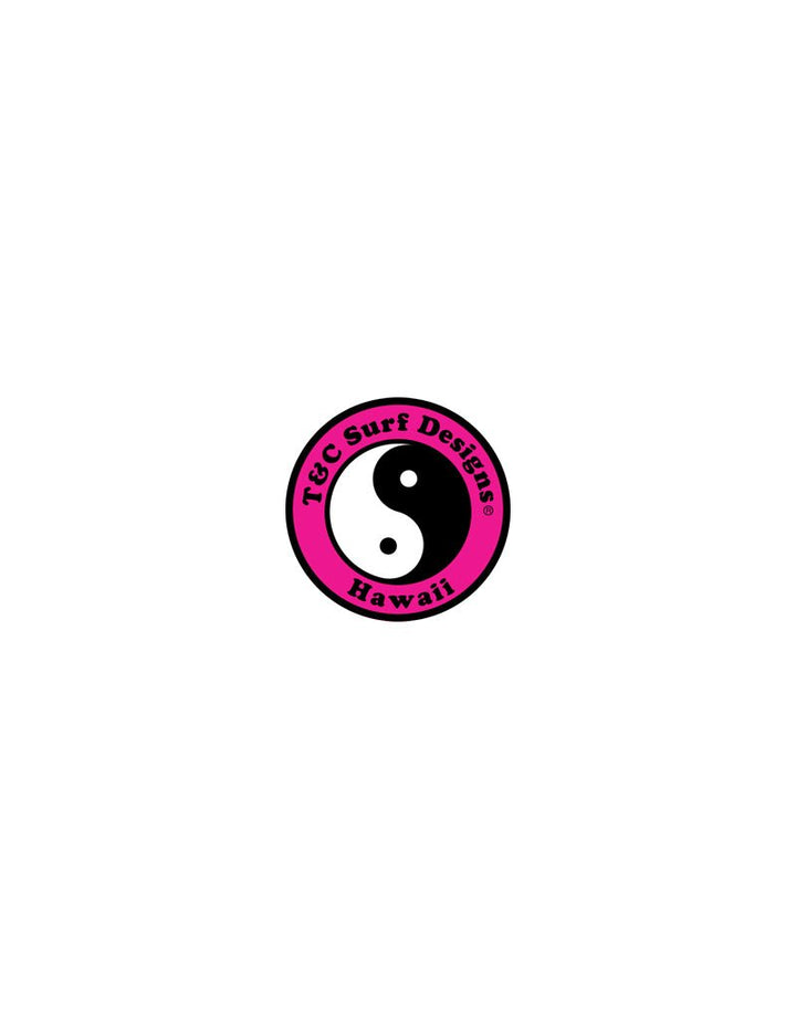 T&C Surf Designs 2" Standard Logo Decal Sticker, Pink