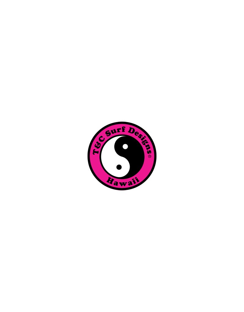 T&C Surf Designs T&C Surf 2" Standard Logo Decal Sticker, Pink