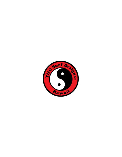 T&C Surf Designs T&C Surf 2" Standard Logo Decal Sticker, Red