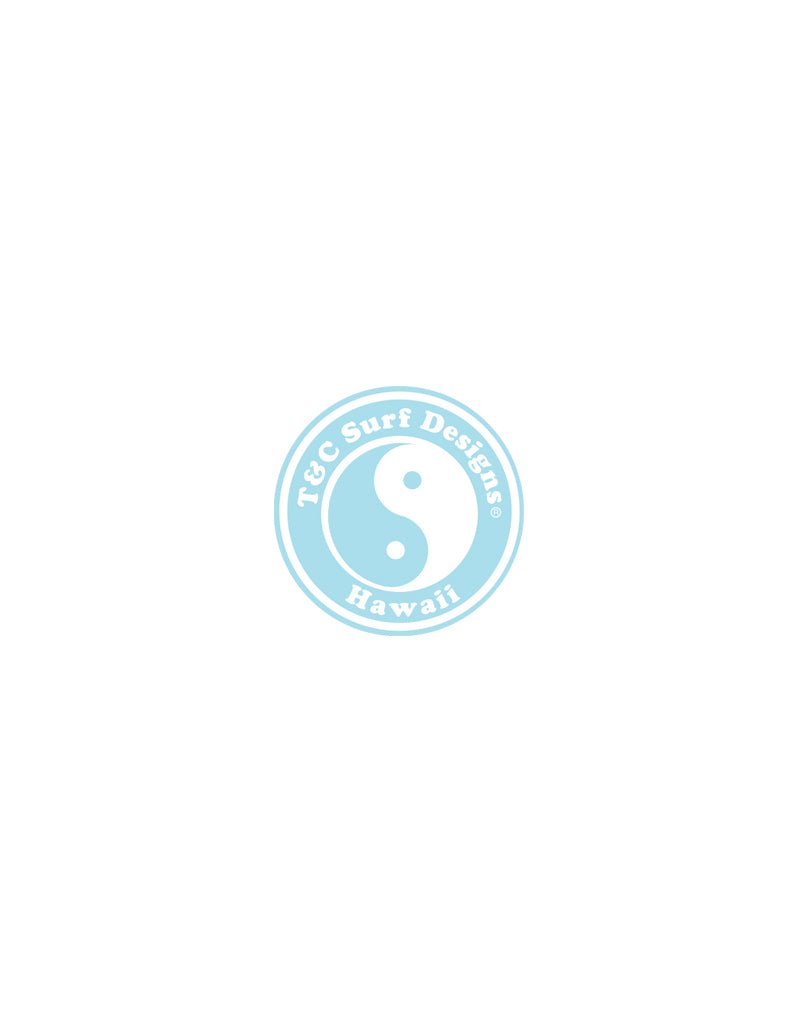 T&C Surf Designs 2" Standard Logo Decal Sticker, White Clear