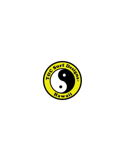 T&C Surf Designs T&C Surf 2" Standard Logo Decal Sticker, Yellow