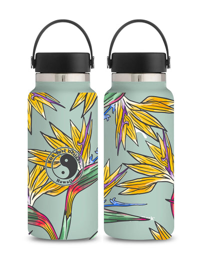 T&C Surf Designs T&C Surf 32 oz Bird Of Paradise Hydro Flask, Agave