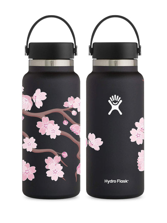 T&C Surf Designs T&C Surf 32 oz Sakura Hydro Flask Bottle, Black