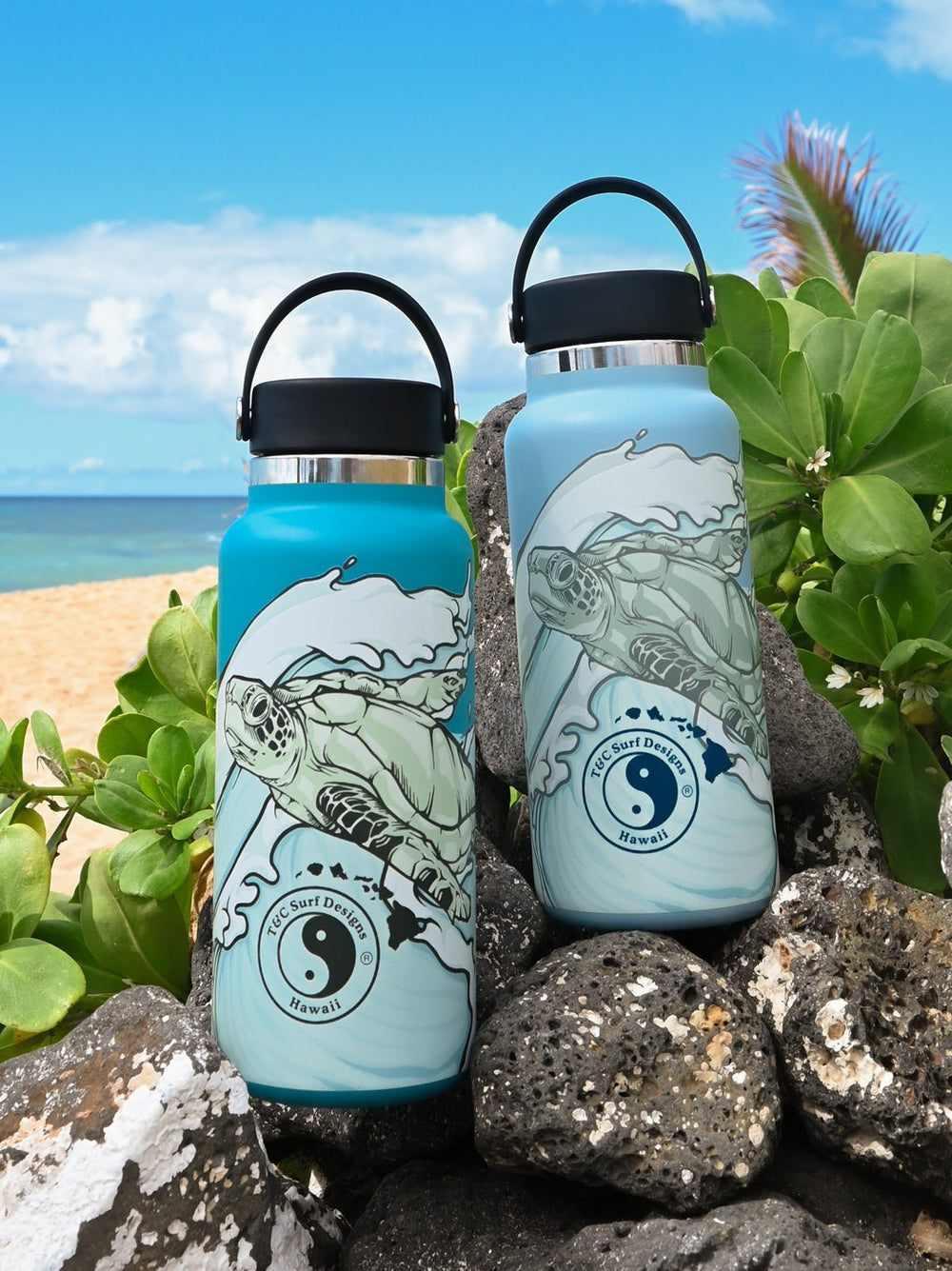 T&c Surf Baby Blue Hydro Flask Stickers T&c Surf Hydro