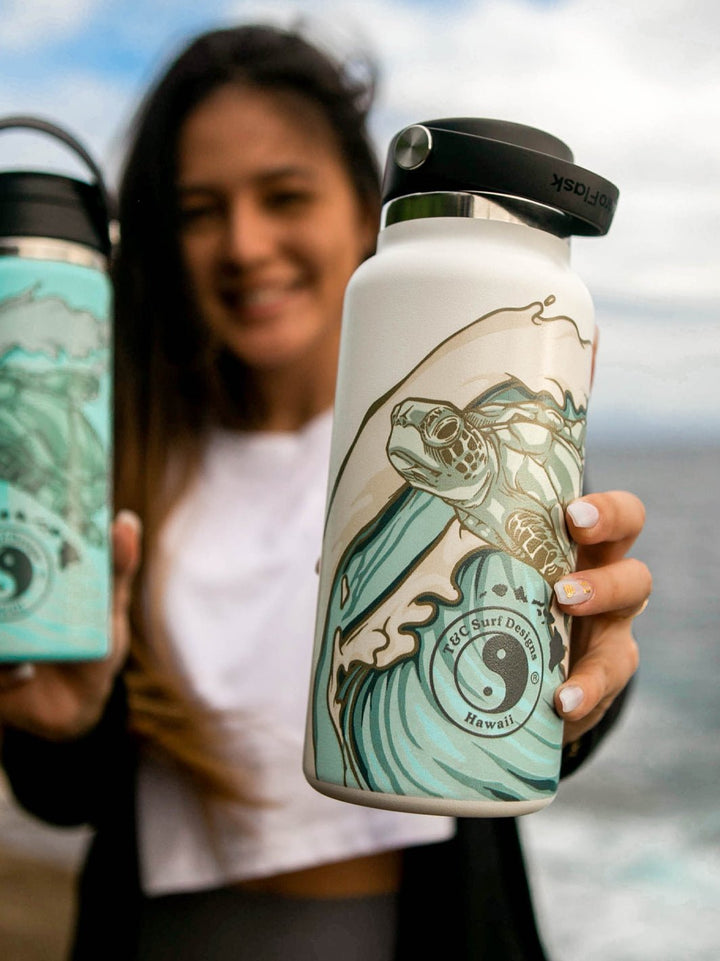 T&C Surf Designs T&C Surf 32 oz Mālama Honu Hydro Flask, 