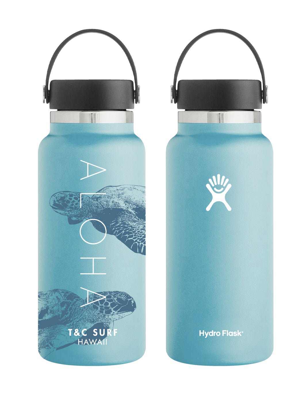 T&C Surf Designs T&C Surf 32 oz Honululu Hydro Flask Bottle, Rain