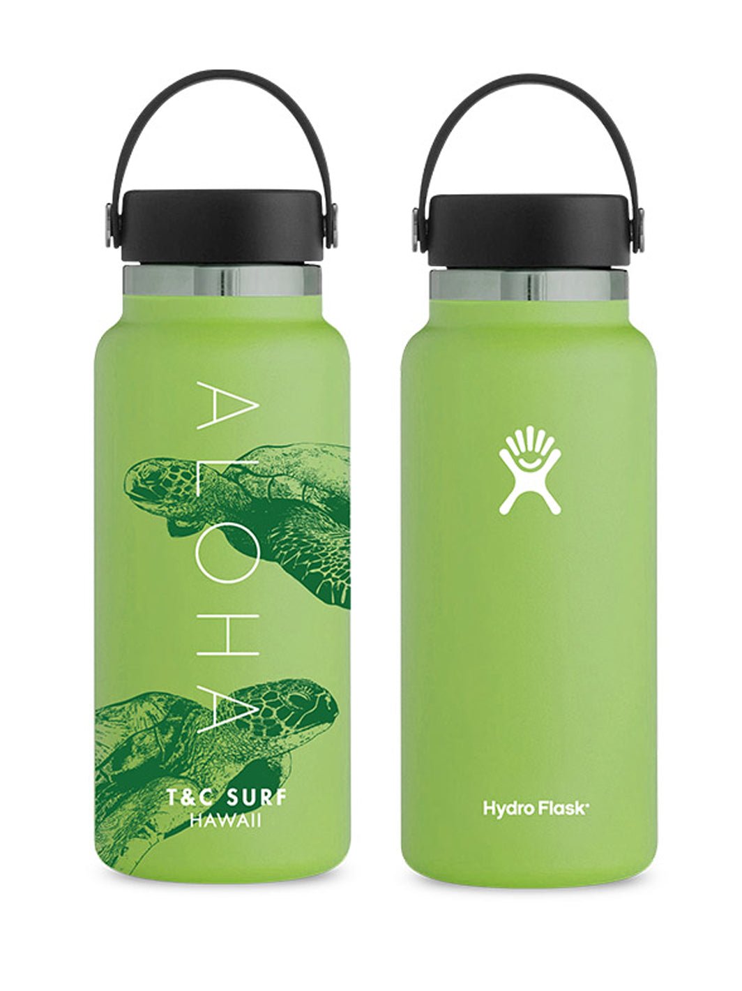 T&C Surf Designs T&C Surf 32 oz Honululu Hydro Flask Bottle, Seagrass