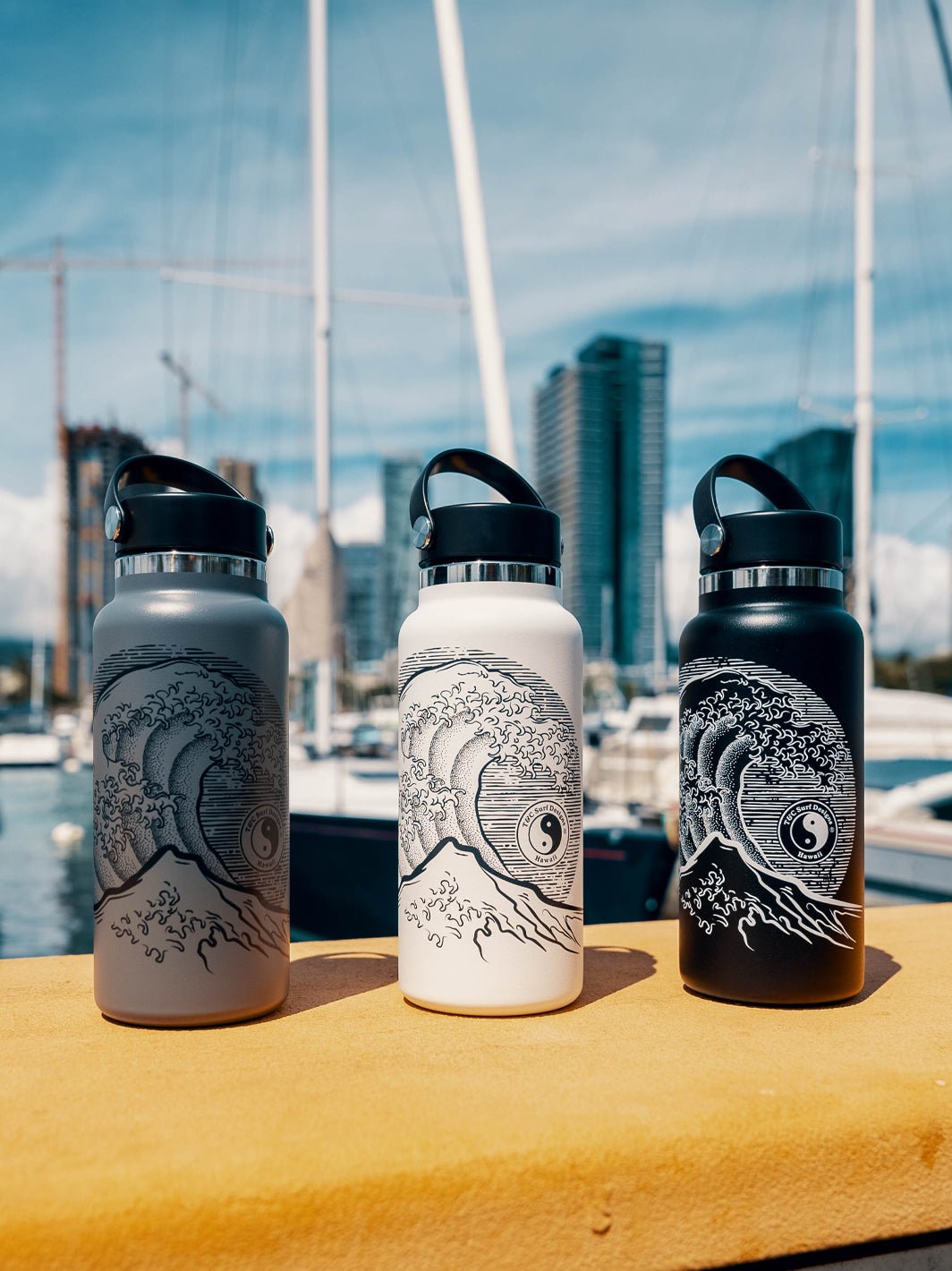 T&C Surf 32 oz Stoked Hokusai Hydro Flask – T&C Surf Designs