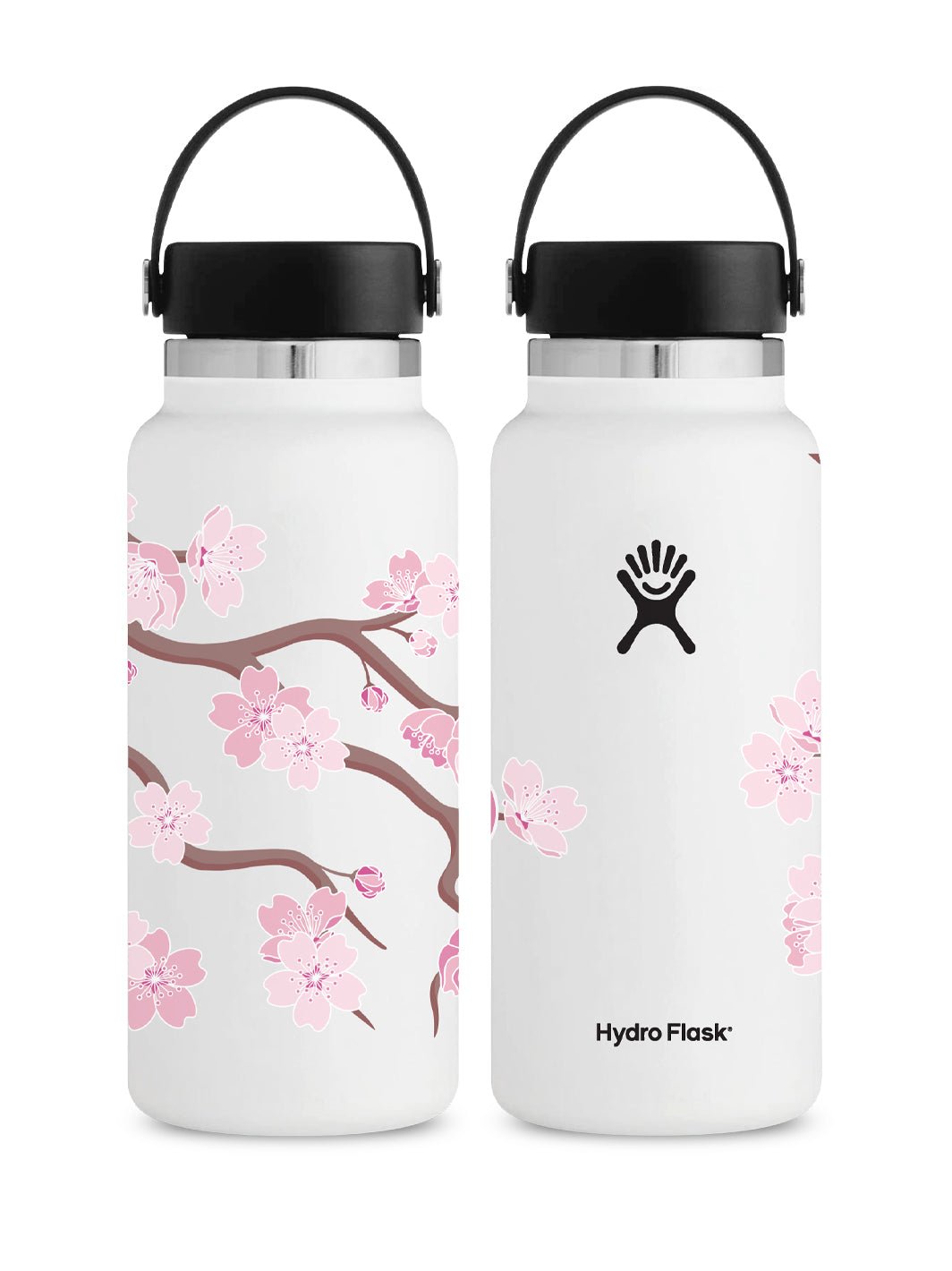 T&C Surf Designs T&C Surf 32 oz Sakura Hydro Flask Bottle, White