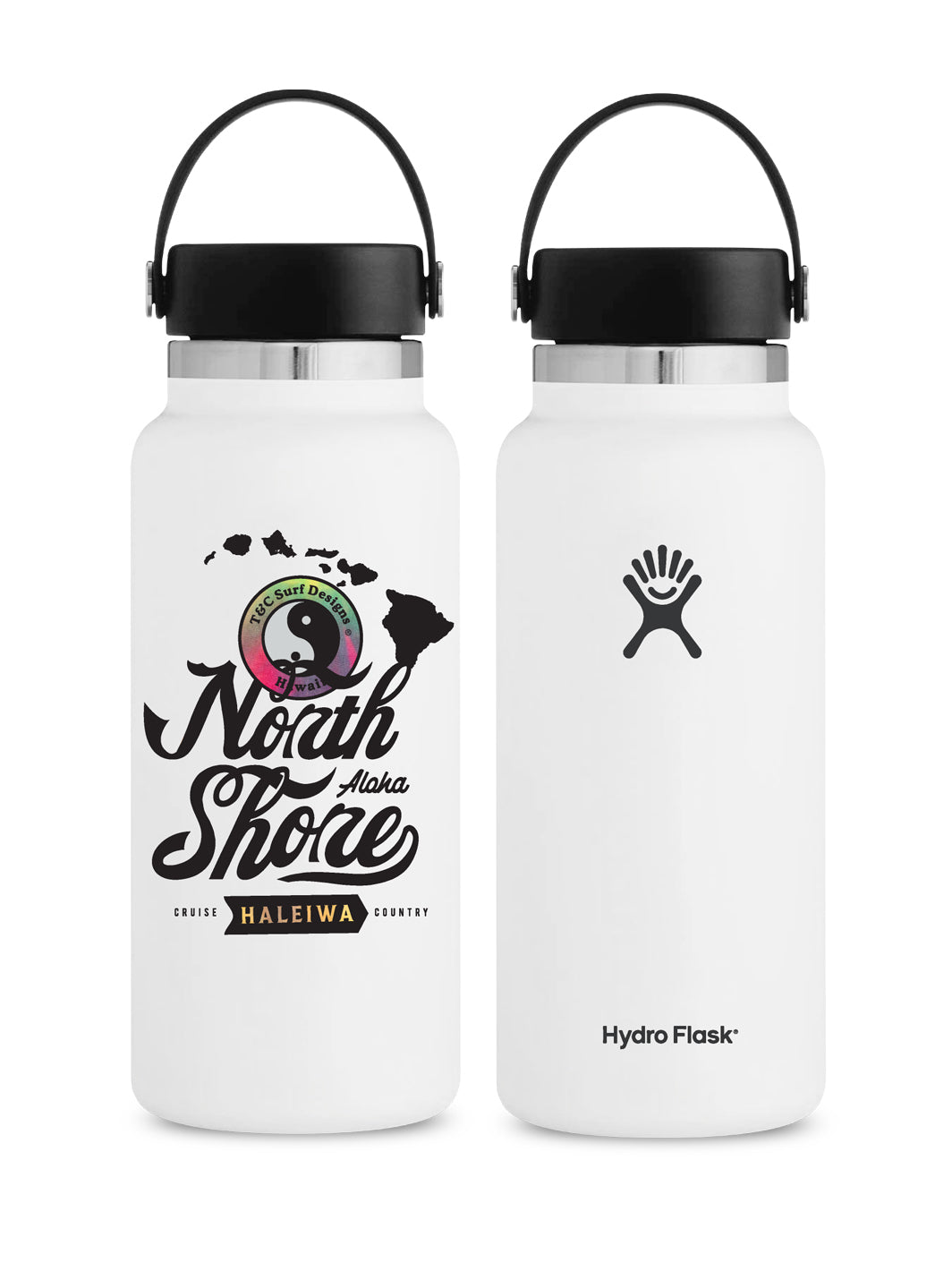 T&C Surf Designs T&C Surf 32 oz Country Kine Hydro Flask, White