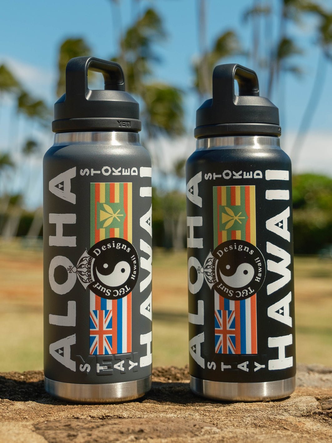 T&C Surf Designs T&C Surf 36 oz Aloha Nation Yeti Bottle with Chug Cap, 