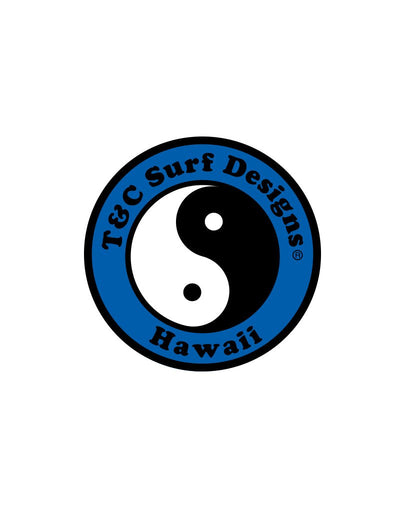 T&C Surf Designs T&C Surf 6" Standard Logo Sticker, Blue