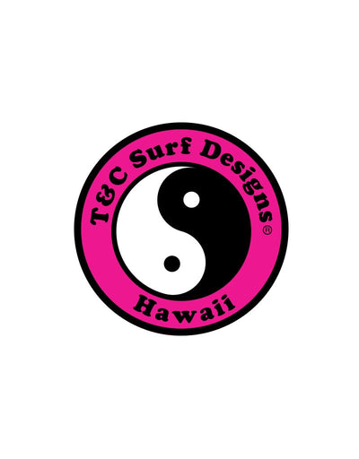 T&C Surf Designs T&C Surf 6" Standard Logo Sticker, Pink