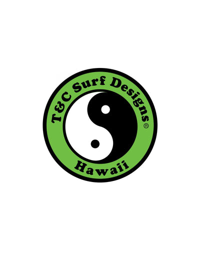T&C Surf Designs T&C Surf 6" Standard Logo Sticker, Green