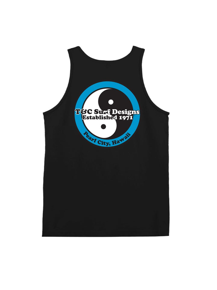 T&C Surf Designs Retro Neon Tank, Black Blue / S