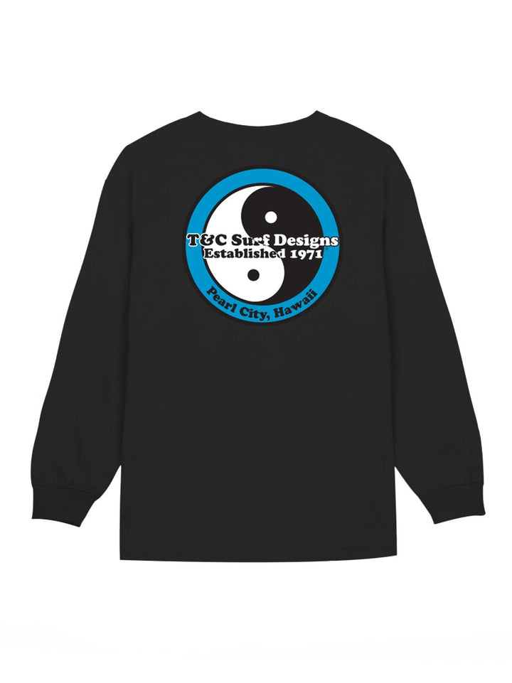 T&C Surf Designs Retro Neon Long Sleeve, Black Blue / S