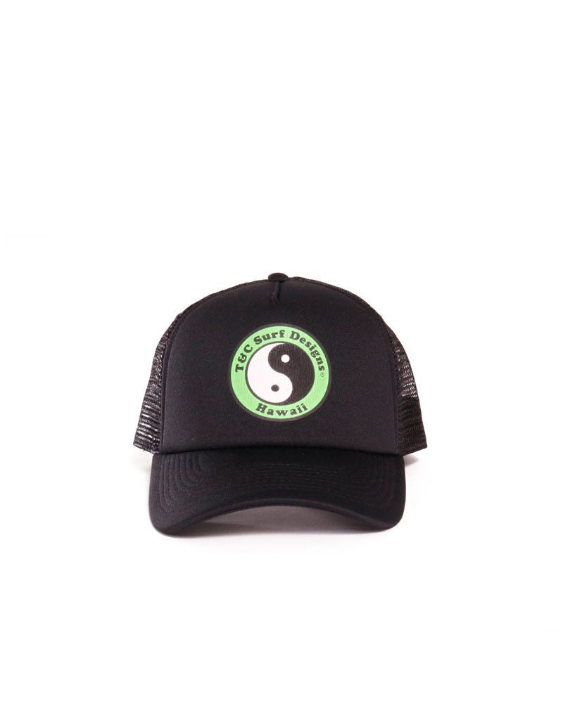 T&C Surf Designs Kids Standard Logo Trucker, OS / Black Green