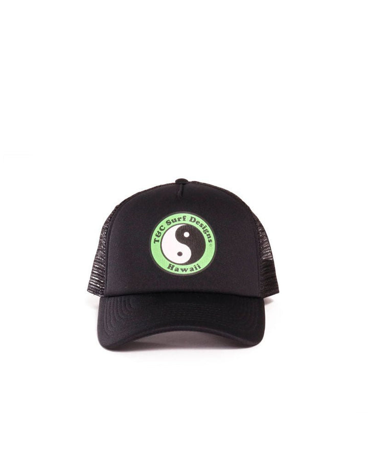 T&C Surf Designs Kids Standard Logo Trucker, OS / Black Green