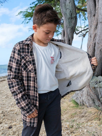 T&C Surf Designs T&C Surf Australia Kids Canyon Sherpa Flannel, 