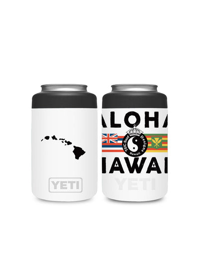 T&C Surf Designs T&C Surf 12 oz Aloha Nation Colster Can Insulator Yeti, White