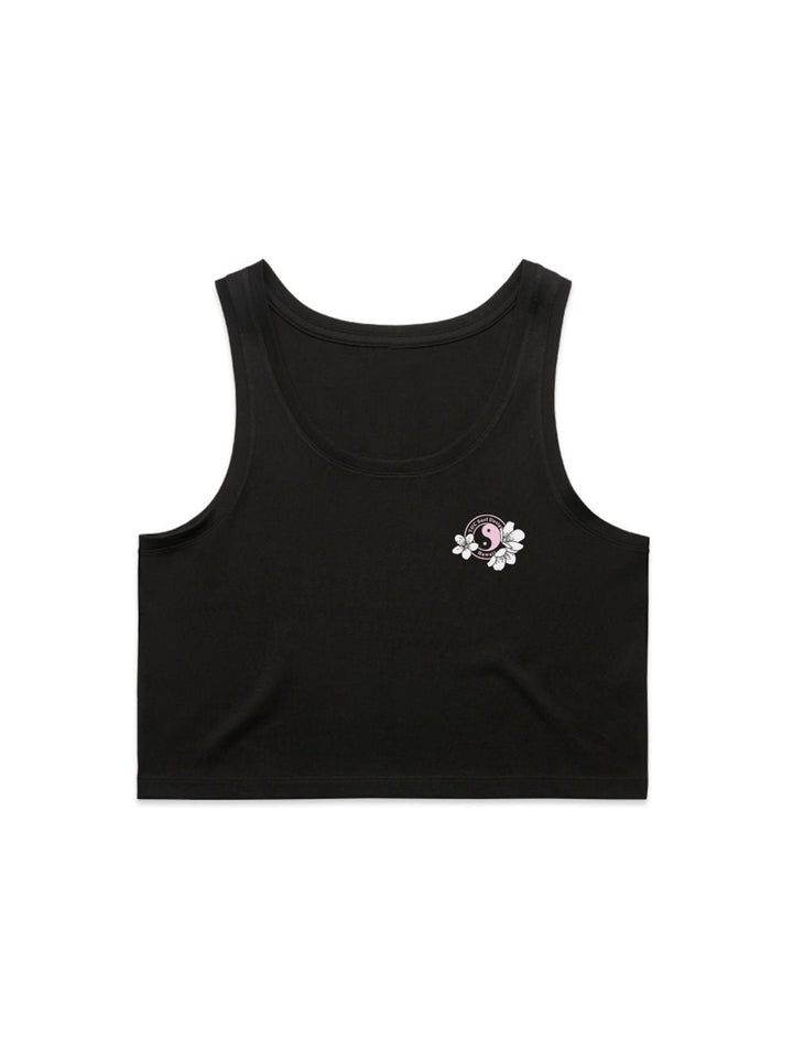 T&C Surf Designs Sakura Cluster Crop Singlet Tank,