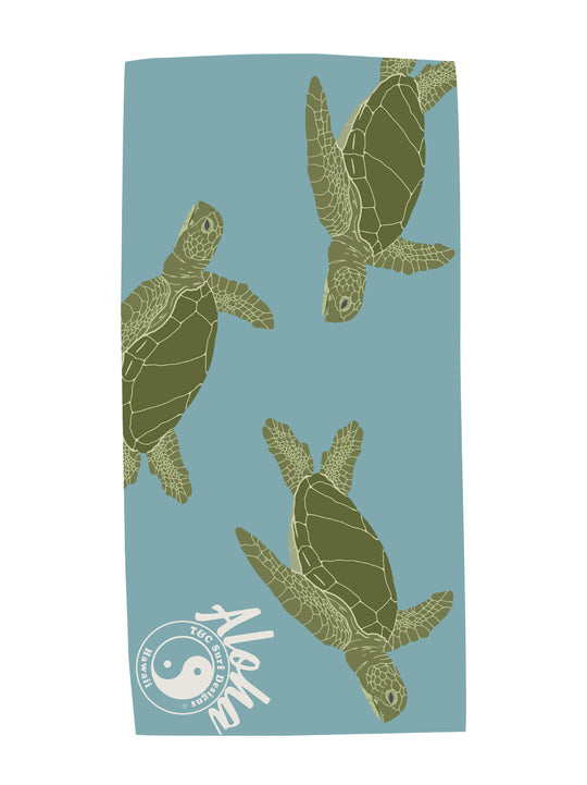 T&C Surf Designs T&C Surf Honu Swim Microfiber Towel, Blue