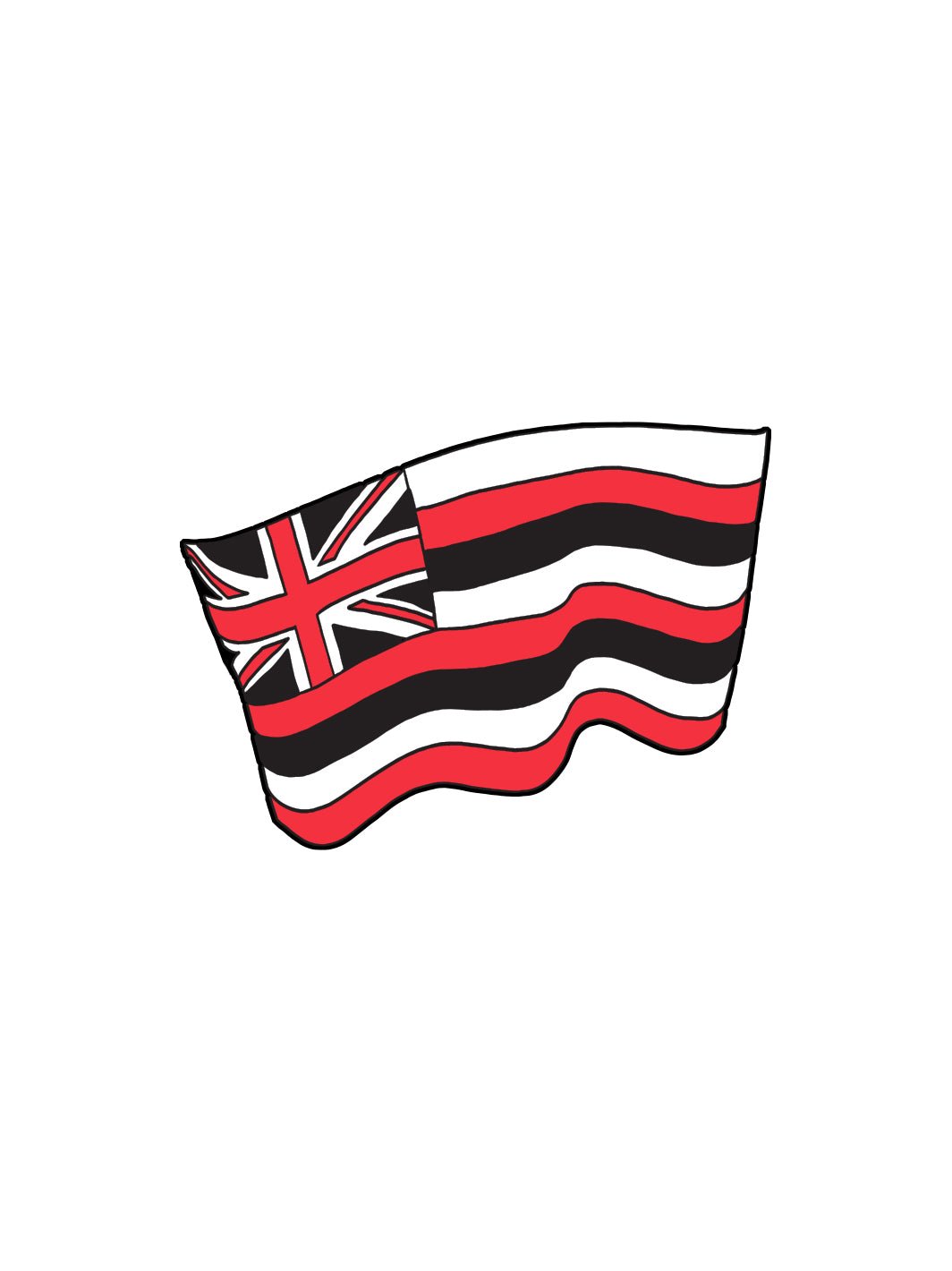 T&C Surf Designs Shoe Charm, Hawaiian Flag