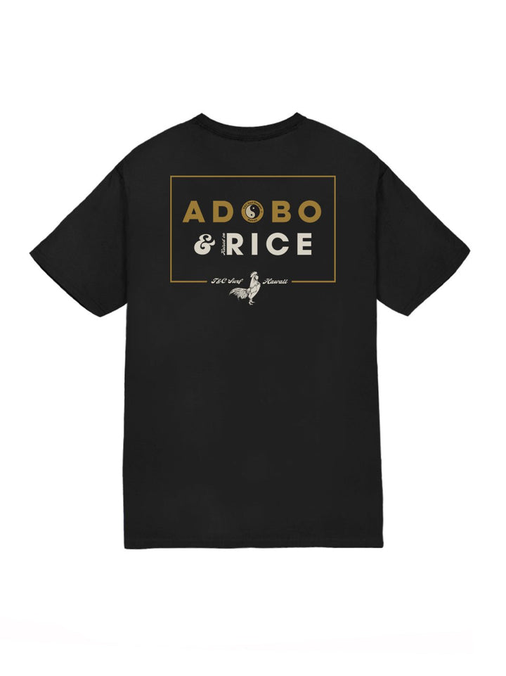 T&C Surf Designs Adobo and Rice Jersey Tee, Black / S