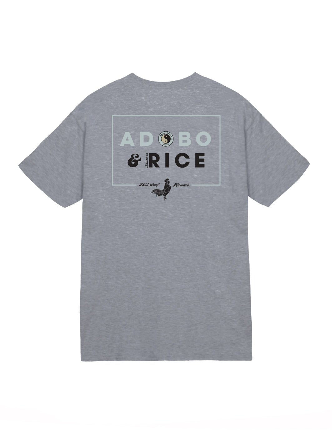 T&C Surf Designs Adobo and Rice Jersey Tee, Graphite / S