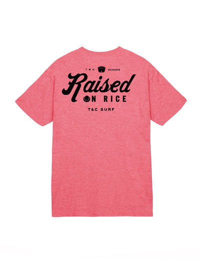T&C Surf Designs T&C Surf Raised On Rice Jersey Tee, Red Heather / S
