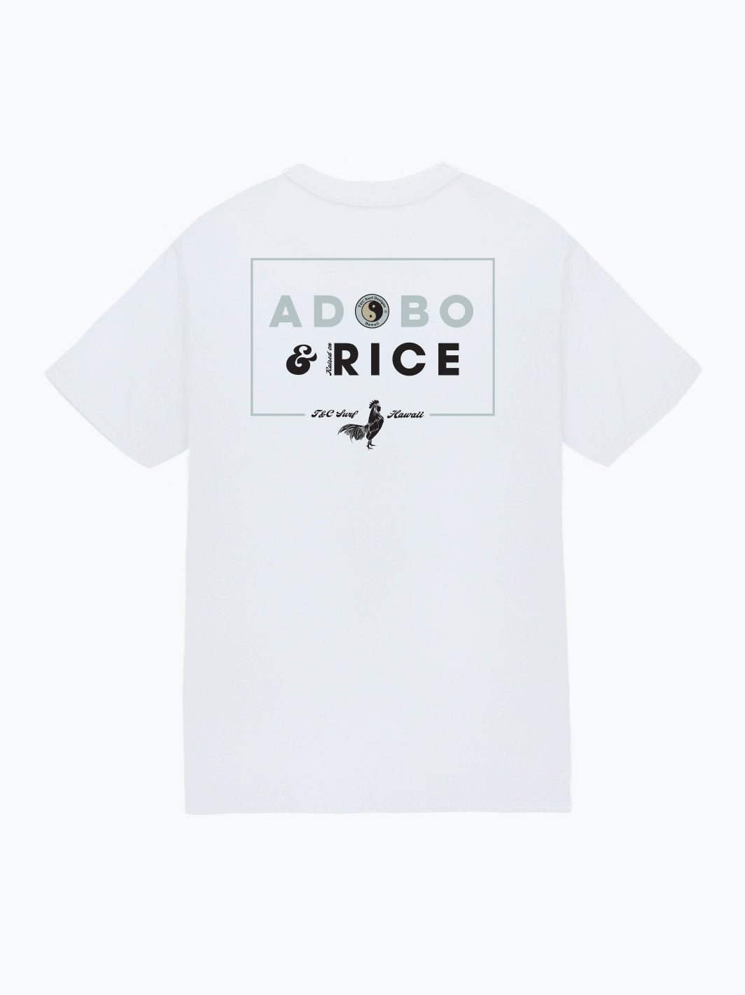 T&C Surf Designs Adobo and Rice Jersey Tee, White / S