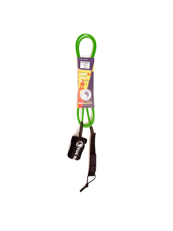 T&C Surf Designs 7' Standard Leash, 7' / Kelly Black