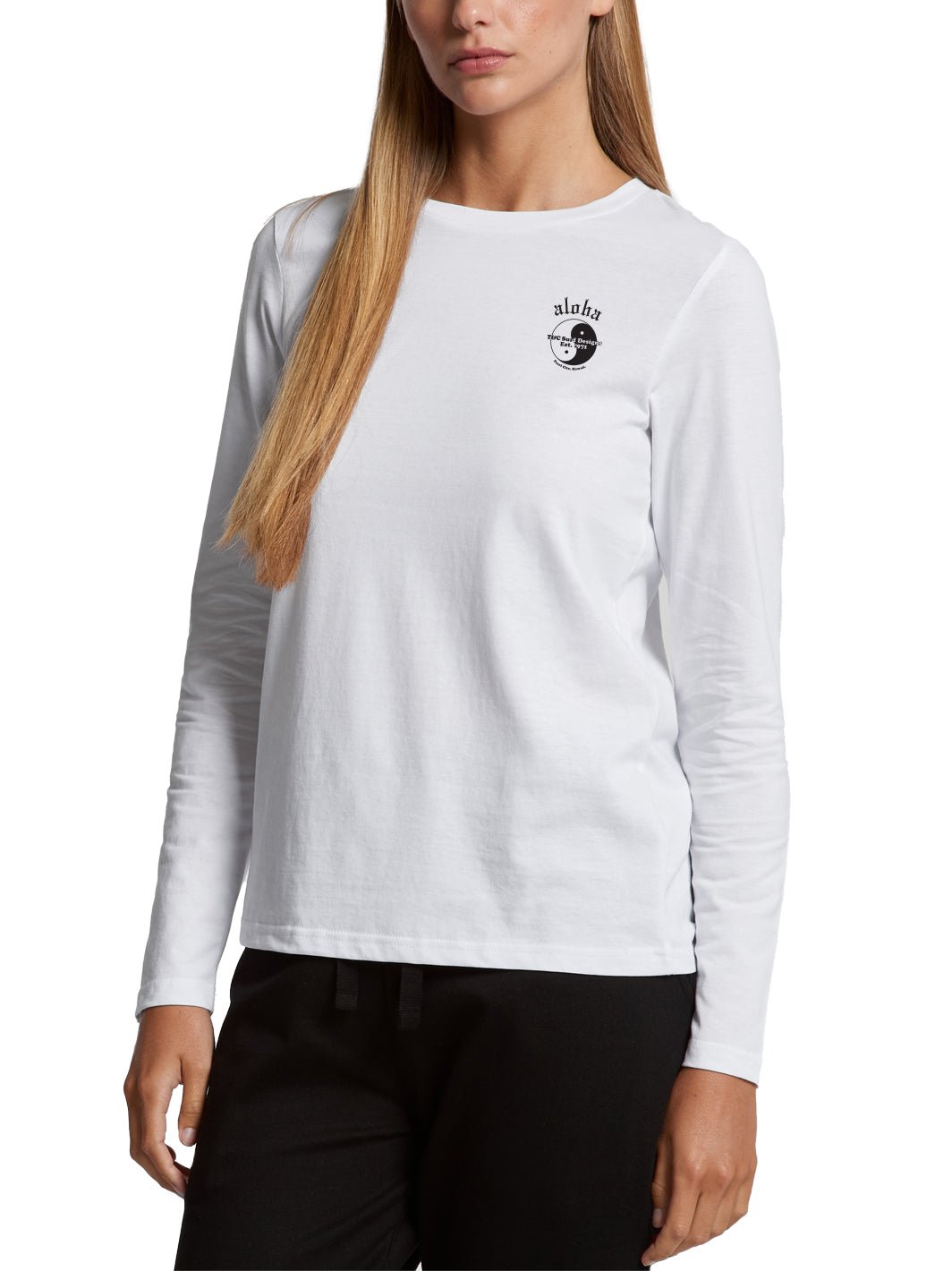 DAMA SURFBOARDS LONG SLEEVE T T-SHIRT M COTTON White Used | eBay