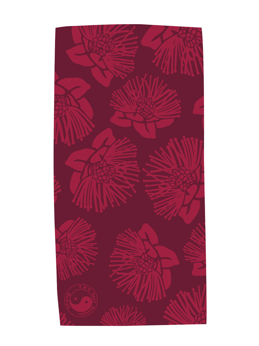T&C Surf Designs T&C Surf Ohia Outline Microfiber Towel, Red