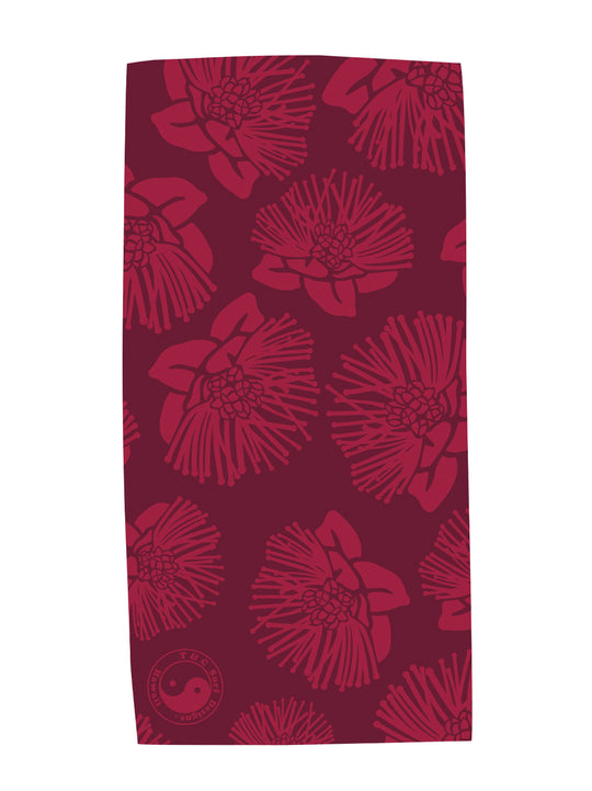 T&C Surf Designs T&C Surf Ohia Outline Microfiber Towel, Red