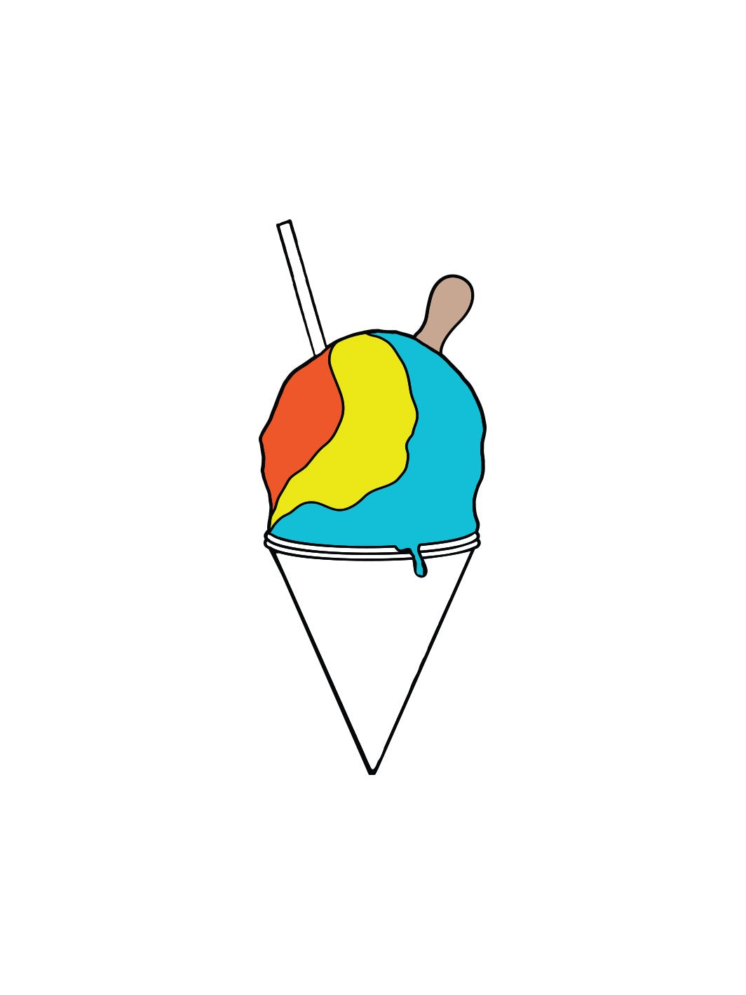 T&C Surf Designs Shoe Charm, Shave Ice