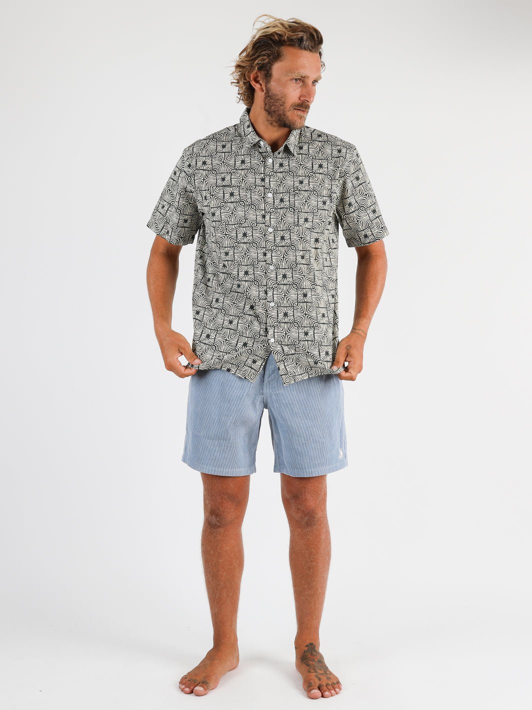 T&C Surf x RVCA Peace Tee & Volley Shorts  Mens vacation outfits, Surf  style men, Mens tee shirts