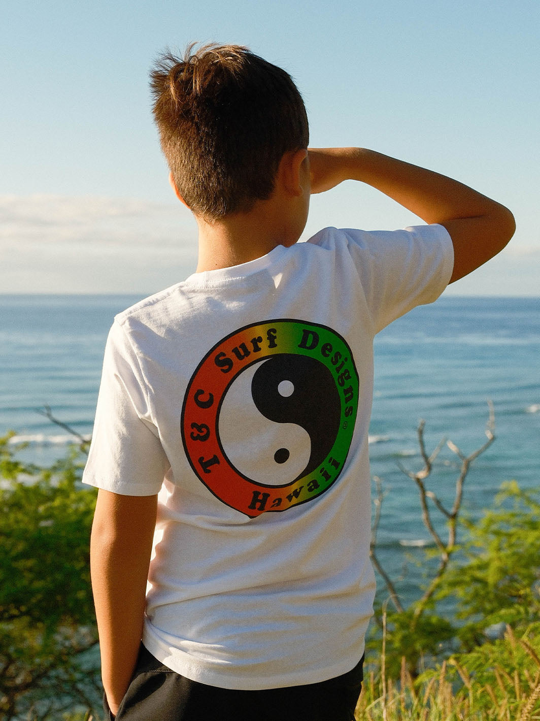 T&C Surf Designs T&C Surf Australia Kids OG Logo Tee White Fade, 