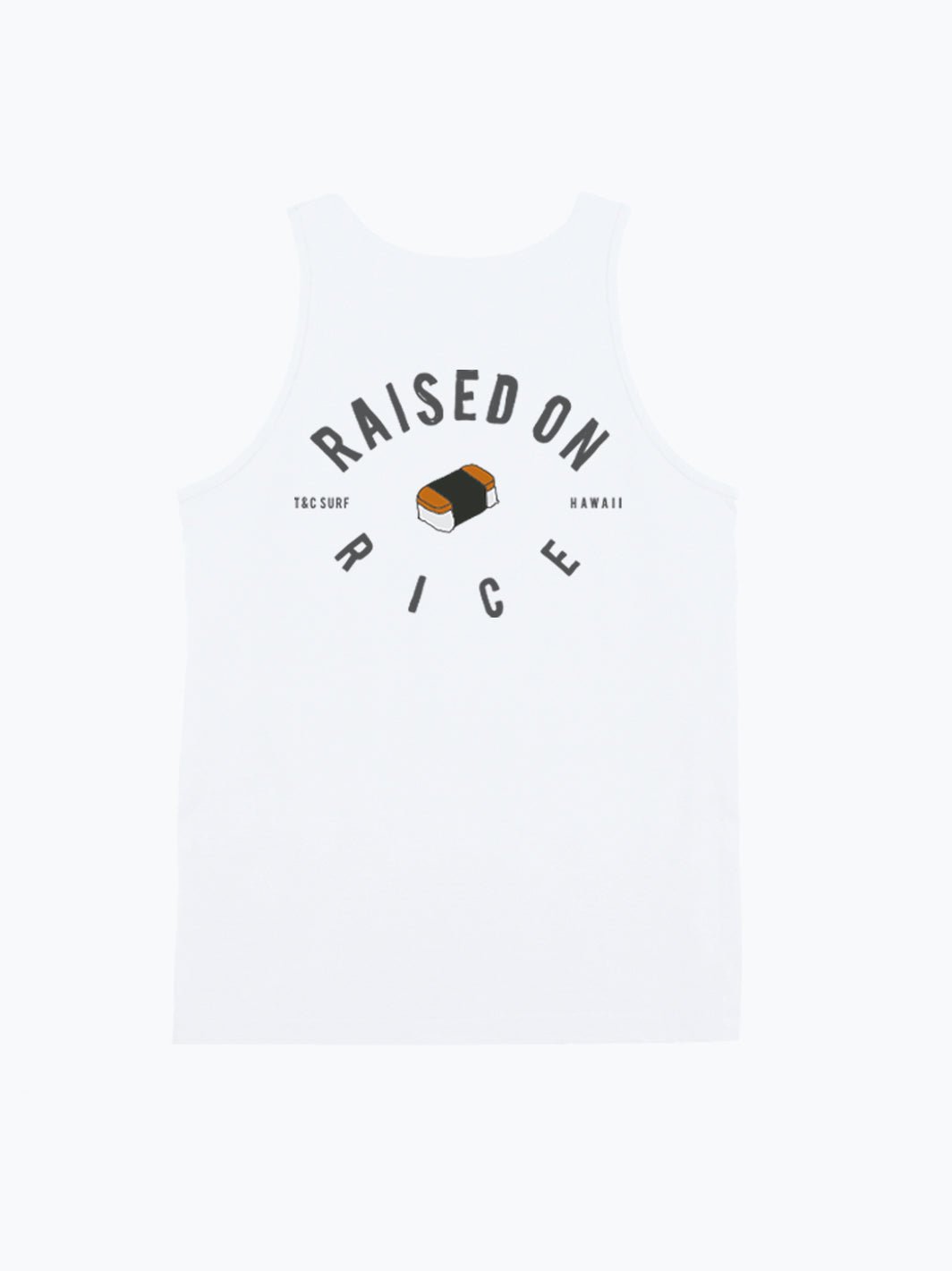 T&C Surf Designs Raised on Musubi Tank, White / S