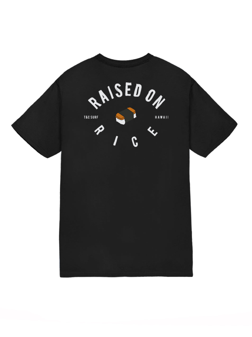 T&C Surf Designs Raised on Musubi Jersey Tee, Black / S