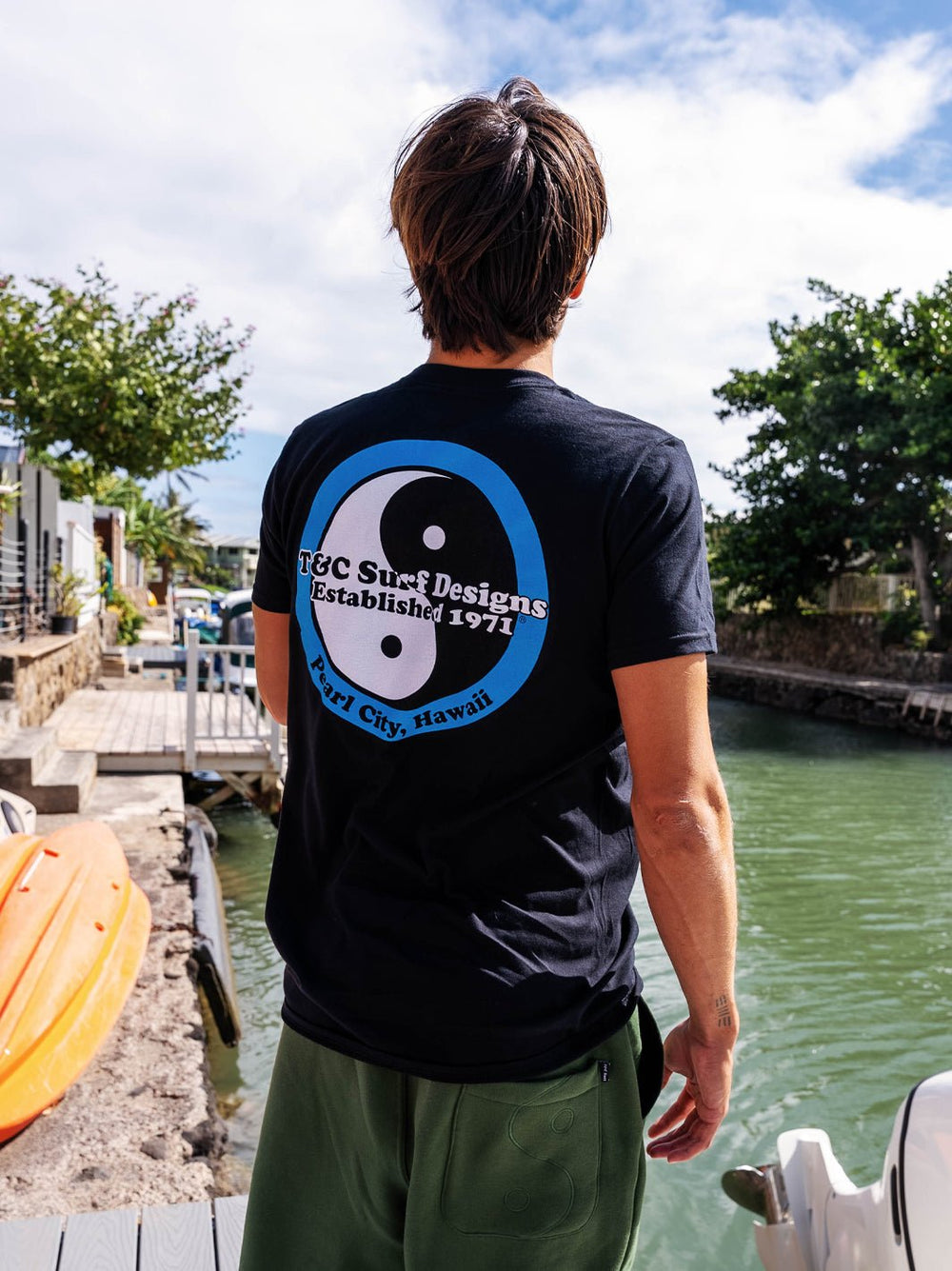 T&C Surf Designs Retro Neon Jersey Tee,