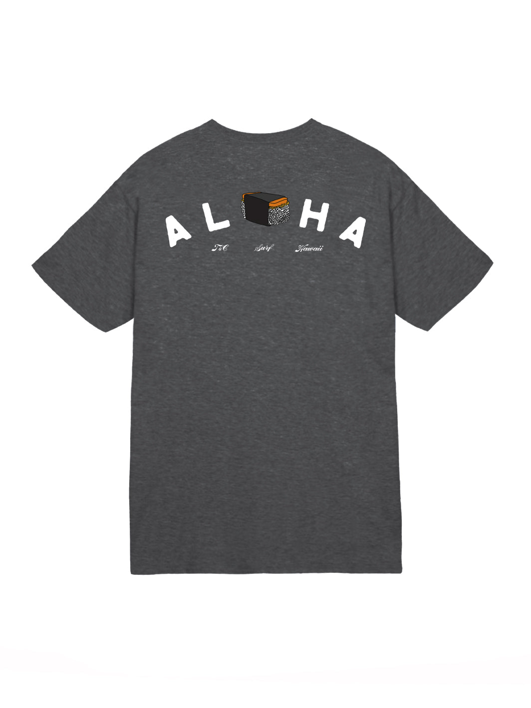 T&C Surf Designs Aloha Grinds Jersey Tee, Dark Heather / S